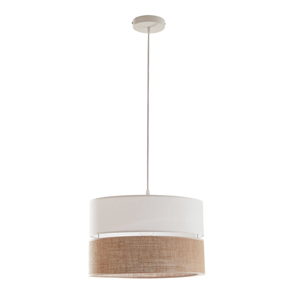 Taklampa Barton Vit/linneutseende [lux.pro]