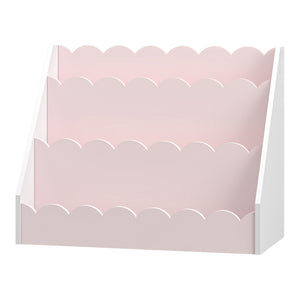 Barnhylla Vestnes 48x61x30 cm Cotton Candy/Vit [en.casa]