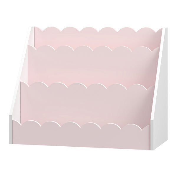 Barnhylla Vestnes 48x61x30 cm Cotton Candy/Vit [en.casa]