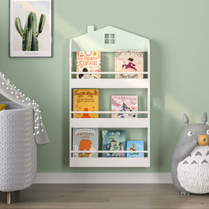 Barnhylla Vipsali 106x60x12 cm Mintgrön/Vit [en.casa]