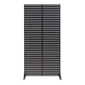 Inomhusavskiljare Trolu Stål 200x100x50 cm Svart [casa.pro]