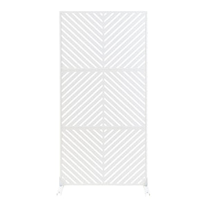 Inomhusavskiljare Kekan Stål 200x100x50 cm Vit [casa.pro]