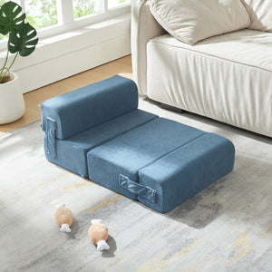 Husdjurstrappa Joelerhatra 4-delar 45x50x45 cm Cord Blå [en.casa]