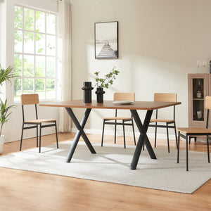 Bordstativ Klixjö 2-pack Stål 72x70x10 cm Svart [en.casa]
