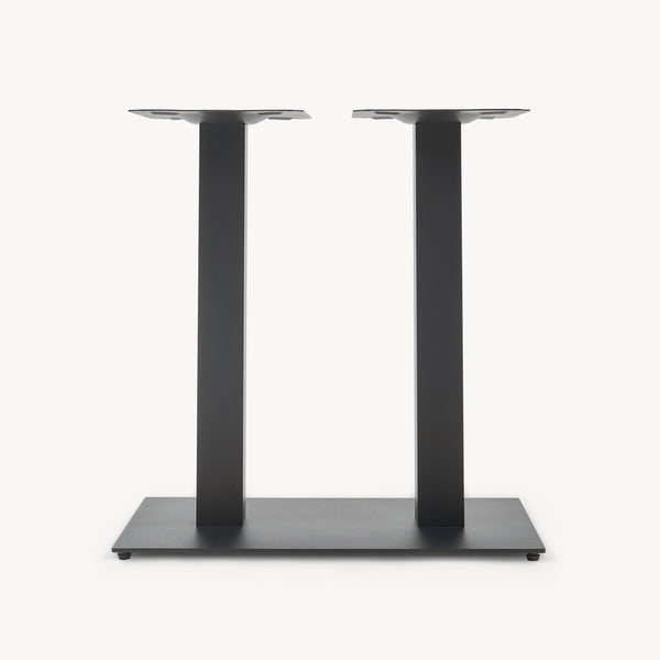 Bordstativ Vadejord stål 70x40x73 cm svart [en.casa]