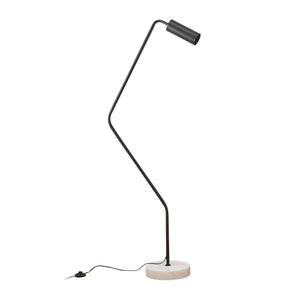 Golvlampa Vatka GU10 Metall Svart / Marmor, vit [lux.pro]