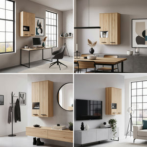 Väggskåp Noppar 98x60x38 cm Eklook [en.casa]