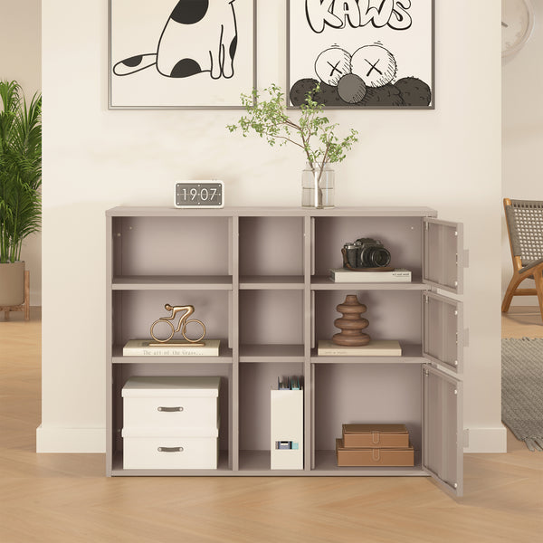 Arkivskåp Kliri Stål 100x32x81 cm Kamelfärgat [en.casa]