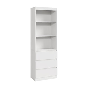 Bokhylla Les 180x60x35 cm vit [en.casa] 