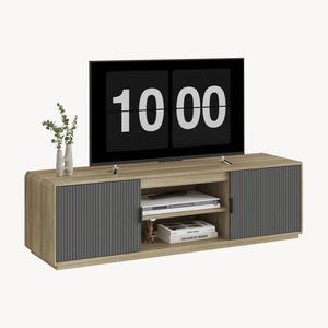 TV-bänk Trömi 150x40x43 cm Eklook/Grå [en.casa]