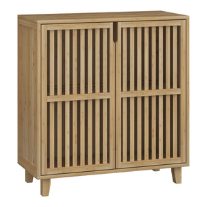 Sidobord Sirgerg 77x72x33 cm Bambus Natur [en.casa]