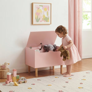Leksakslåda Virer 60x40x45 cm Rosa [en.casa]