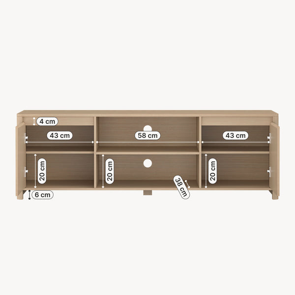 TV-bänk Takranmaa 150x40x50 cm eklook [en.casa]