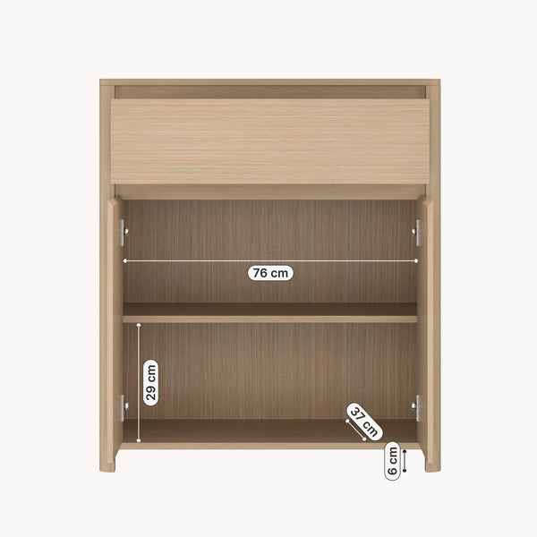 Sidobord Takranmaa 88x79x39 cm Eklook [en.casa]