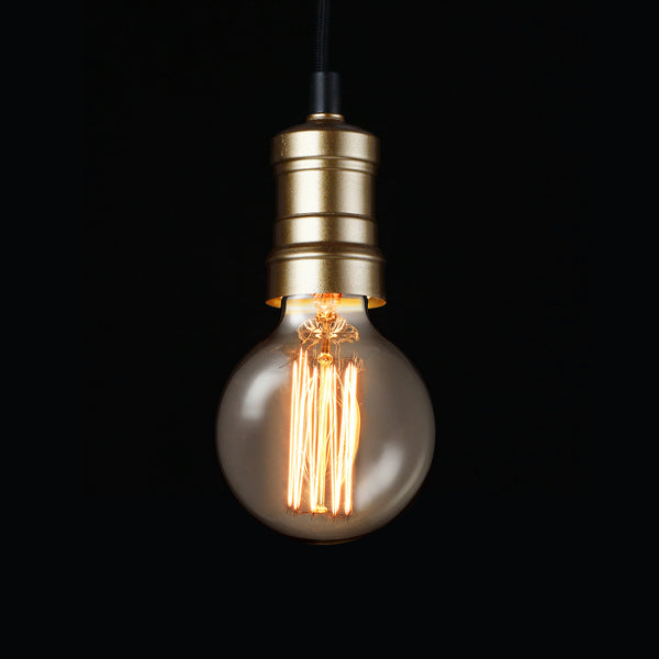 Stilig taklampa-svart / koppar - 125x115cm