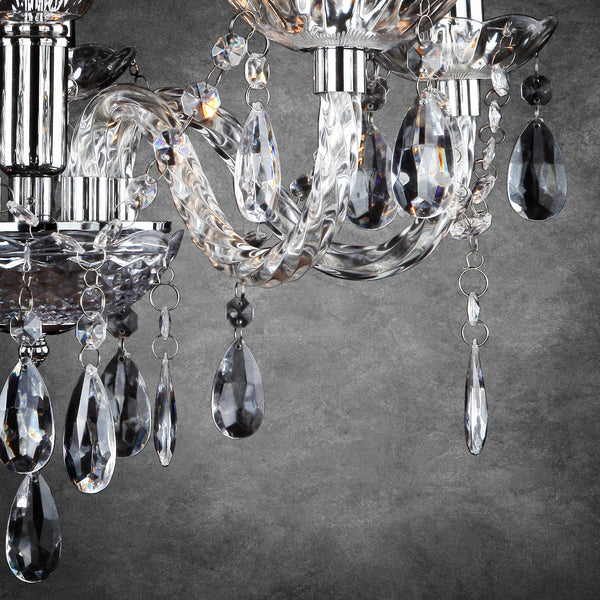 Elegant ljuskrona Elegance femarmad krom [lux.pro]