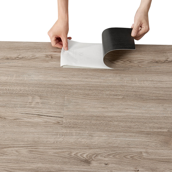 [neu.haus]® Vinylgolv-läggning med limmning-7 st.=0,975 qm-Ek imitation (matt)