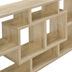 Vägghylla Sonoma ekfärg 85x47,5x16 [en.casa]