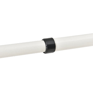 Teleskop garderobsystem (justerbar bredd höjd) 110 305cmx75 115cm vit [en.casa]