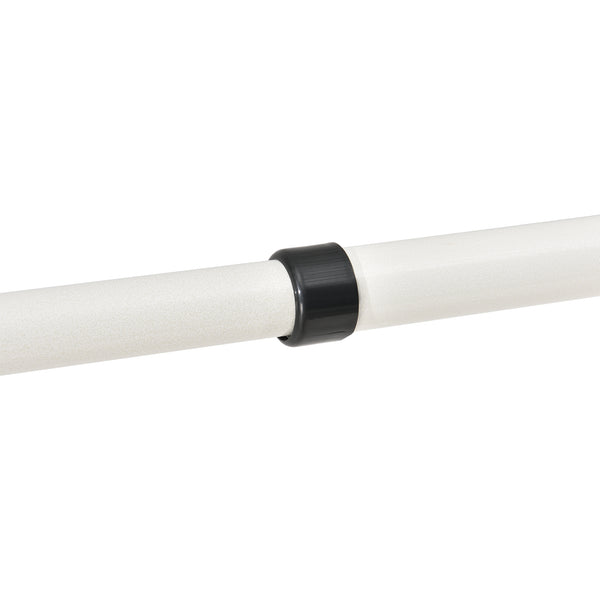 Teleskop garderobsystem (justerbar bredd höjd) 110 305cmx75 115cm vit [en.casa]