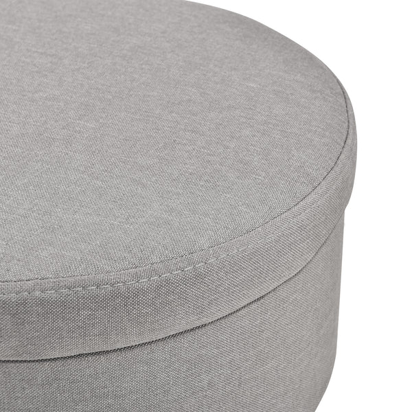 Soffbord Aurere fotpall 42xØ36cm förvaring under bordsskivan grå [en.casa]