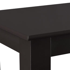 Soffbord Chur med hylla 61,3x60x30cm kaffefärgad [en.casa]