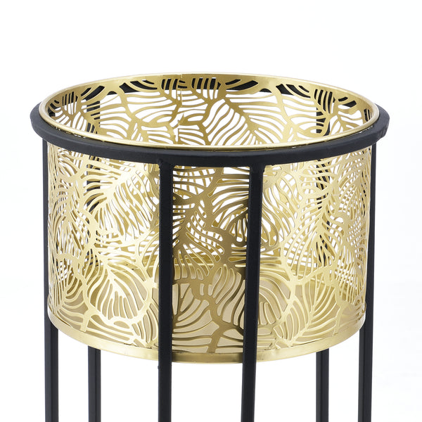 Växtställ Modave set om 2 hårnålsben metall [en.casa]