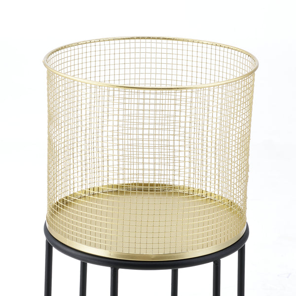 Växtställ Merelbeke set om 2 med krukor [en.casa]