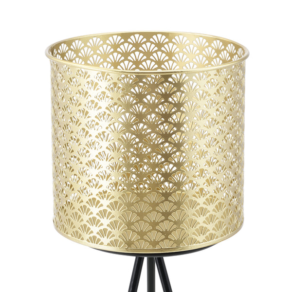 Växtställ Mechelen set om 2 med krukor metall [en.casa]