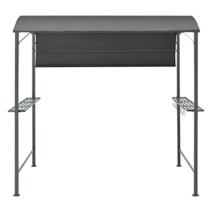 BBQ paviljong Pyrgos 215x220x140cm antracit mörkgrå [en.casa]