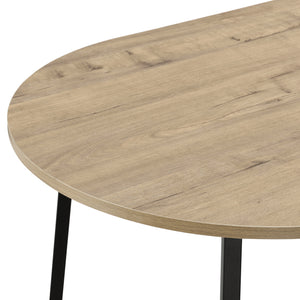 Soffbord Valdemarsvik 100x60x47cm svart ekfärg [en.casa]®

