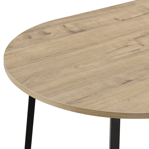 Soffbord Valdemarsvik 100x60x47cm svart ekfärg [en.casa]®
