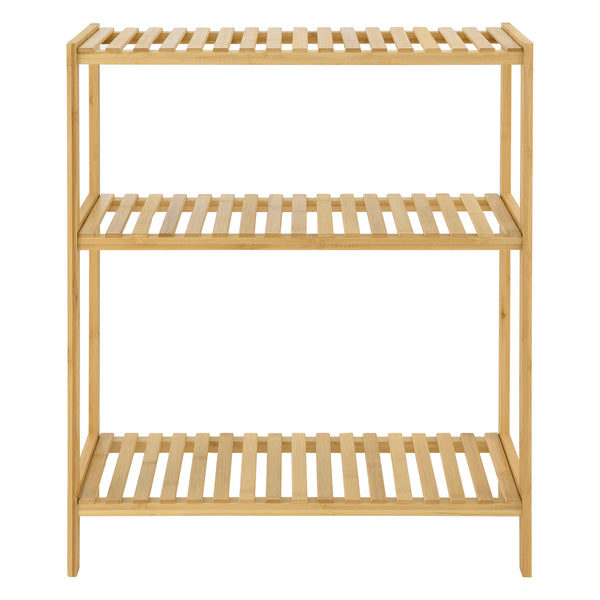 Hylla Nyköping 58x26x66cm bambu [en.casa]® 