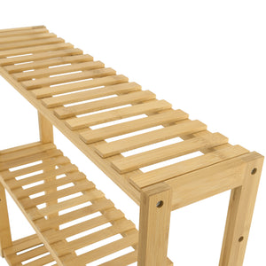 Hylla Örnsköldsvik 60x15x54cm bambu [en.casa]®