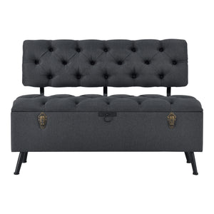 Sittbänk Malmöhus med förvaring 110x48x75cm [en.casa]