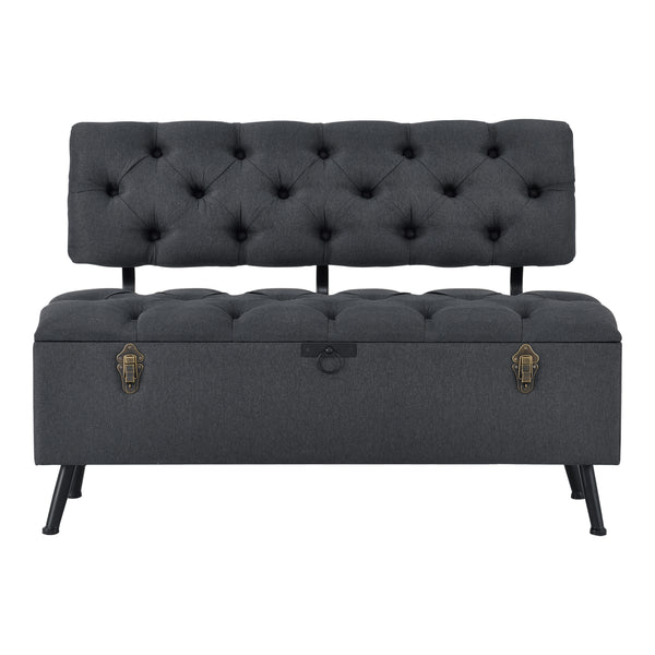 Sittbänk Malmöhus med förvaring 110x48x75cm [en.casa]