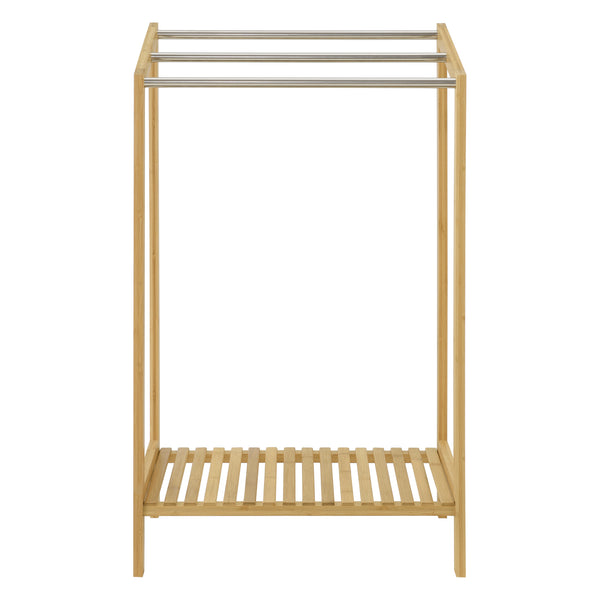 Handdukshållare Kautokeino 61x31x85 cm bambu [en.casa]