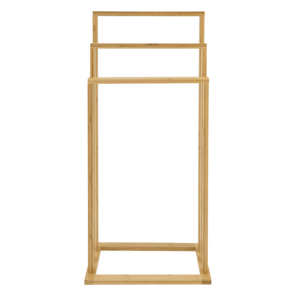 Handdukshållare Rana 40x24x82cm bambu [en.casa]