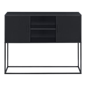 Avlastningsbord Motala metall svart 90x108,5x30cm [en.casa] 