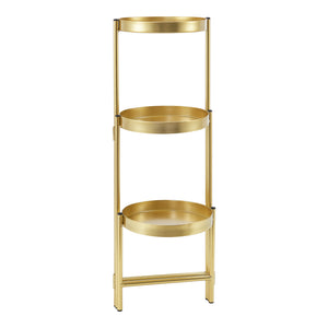 Piedestal Kallo 60x60x18 cm metall [en.casa] 
