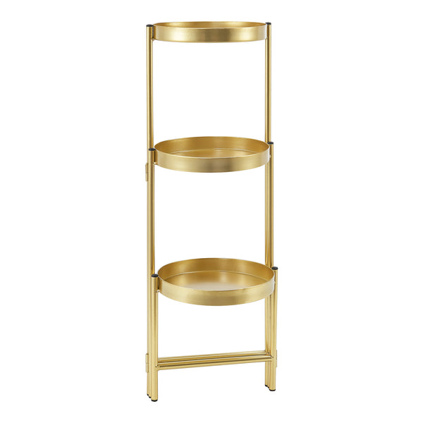 Piedestal Kallo 60x60x18 cm metall [en.casa] 