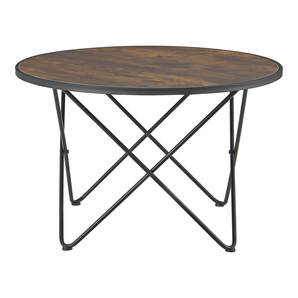 Soffbord Goskamark Ø80x50 cm stål [en.casa]