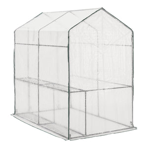 Växthus Oosterhout 120x186x190 cm [en.casa] 