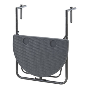 Hängande balkongbord Cicala hopfällbart 83,5x60x64 cm [en.casa]