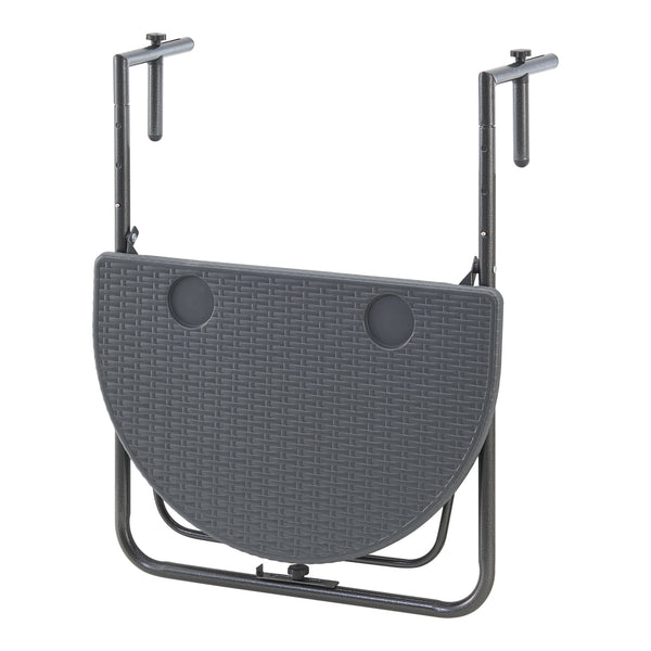 Hängande balkongbord Cicala hopfällbart 83,5x60x64 cm [en.casa]