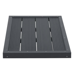 Golv till utedusch Nürtingen WPC 101x63x5,5 cm mörkgrå [en.casa] 