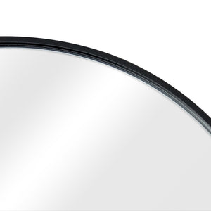 Golvspegel Bugnara 160x40 cm aluminium svart [en.casa] 