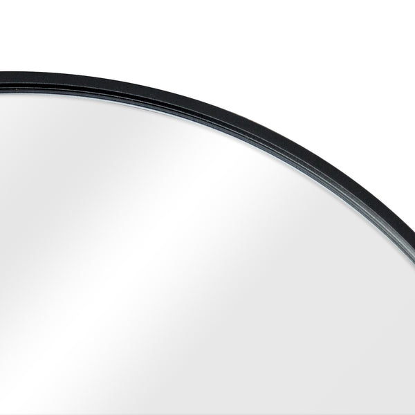 Golvspegel Bugnara 160x40 cm aluminium svart [en.casa] 