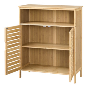 Badrumsskåp Eslöv bambu 81x65,5x31 cm [en.casa] 