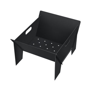 Eldfat Eidskog eldstad 28,5x46x40 cm metall svart [casa.pro] 